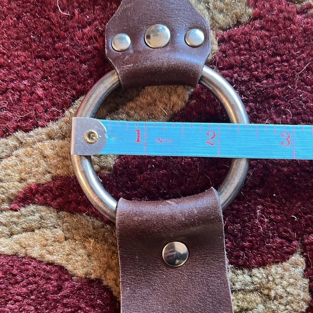 ESCADA Women’s Diamondback Snake Silver Tone Heavy Buckle Brown Leather Belt S/M - Picture 14 of 16